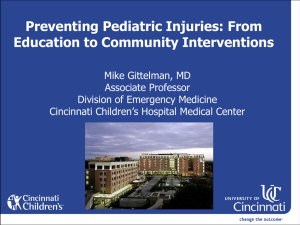 Preventing Pediatric Injuries: From Education to Community