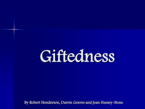 Giftedness vs. Creativity