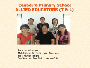 File - Canberra Primary School Induction Programme