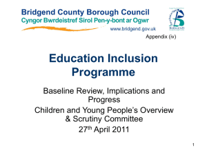 Appendix E - Educational Inclusion Programme Presentation