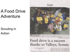 Food Drive Presentation 2010