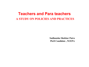 A study on policies and practices