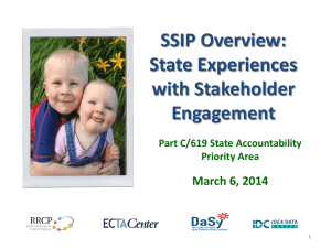Part 2: State Experiences & SSIP Phase I Tools and Resources