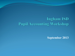 Pupil Accounting Workshop - Ingham Intermediate School District