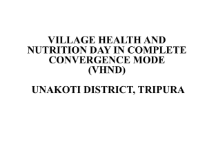 village health and nutrition day in complete convergence mode (vhnd)