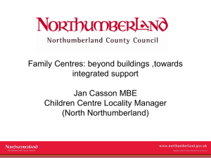 Family centres: beyond buildings, towards integrated support