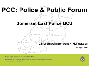 Somerset-East-Presentation - Avon and Somerset Police and
