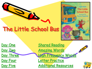 The Little School Bus - Sullivan County Schools