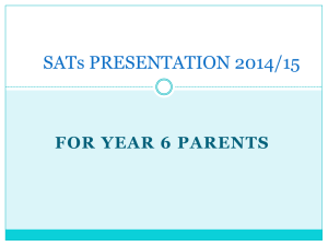 Parents Presentation SATs 2014-2015