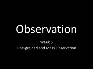 From Fine-Grained to Mass Observation