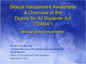 Sexual Harassment - McGraw School District