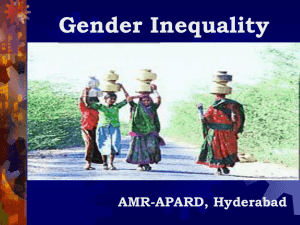 Gender Inequality - amr