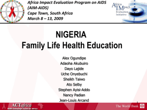Nigeria Family Life Health Education