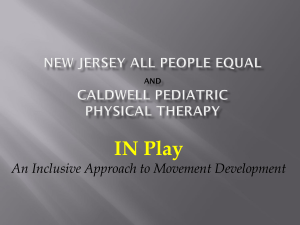 New Jersey All People Equal - Caldwell Pediatric Therapy Center