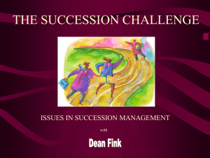 The Succession Challenge