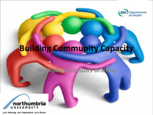 Building Community Capacity - e