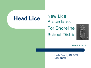 Head Lice - Shoreline School District