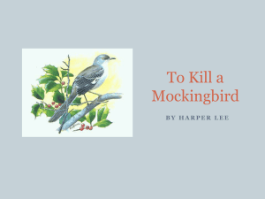 To Kill a Mockingbird_Literary Terms_Week4 and 5Notes