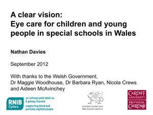 A clear vision: Eye care for children and young people in special