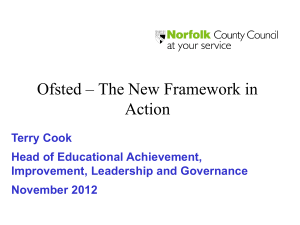 Terry Cook Head of Educational Achievement, Improvement