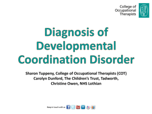 Sharon Tuppeny, College of Occupational Therapists (COT)
