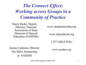 The Connect Effect: Working across Groups in a Community of