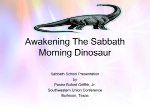 Awakening The Sabbath Morning Dinosaur
