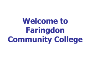 The Acorn Adventure. - Faringdon Community College