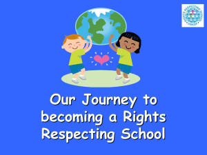 Our Journey to become a Rights Respecting School