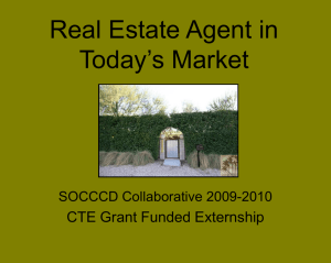 PowerPoint Presentation - Real Estate Agent in Today`s Market