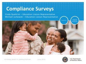 Compliance Surveys - National Association of Veteran`s Program