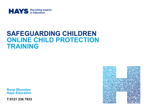 why we have developed a safeguarding & child protection