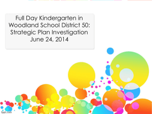 Full Day Kindergarten - Woodland School District 50