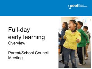 Full-day early learning