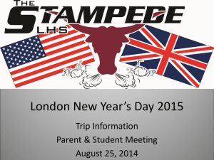 London New Year`s Day 2015 Power Point Presentation