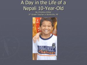 A Day in the Life of a Nepali 10-Year