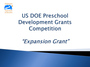 Preschool Development Grant - Delaware Department of Education