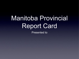 Manitoba Provincial Report Card - Pembina Trails School Division