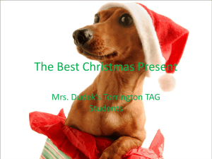 The Best Christmas Present - Torrington Public Schools