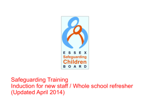 Child Protection and Safeguarding ECC Induction
