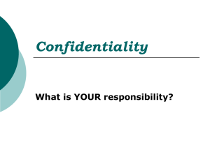 Confidentiality training