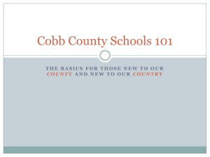 the cobb county school community