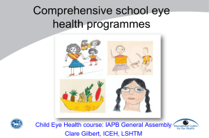 1 Prof Clare Gilbert_Comprehensive school Eye Health