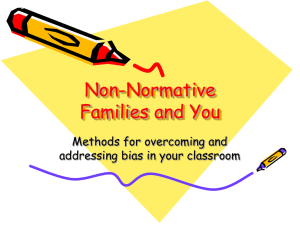 Non-Normative Families Powerpoint