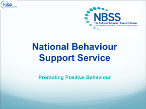 What is Behaviour? - School Development Planning Initiative