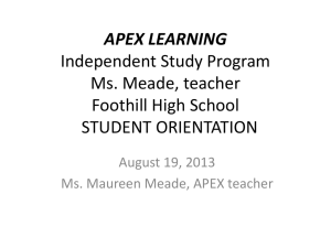 apex learning fhs student orientation