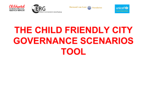 The Child Friendly City Governance Scenarios Tool
