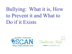 Bullying Prevention - Families are Magic