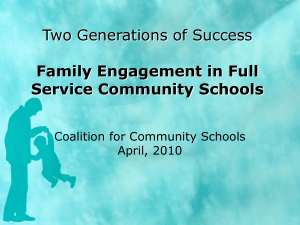 Family Engagement - Coalition for Community Schools