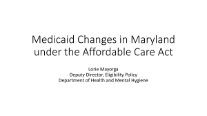 Medicaid Changes in Maryland for website